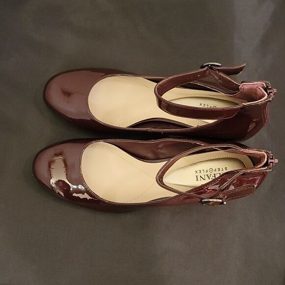 ALAFANI STEP&FLEX ANKLE WOMENS HEELS Cabernet Sauvignon Red Patent Leather  - Picture 4 of 15